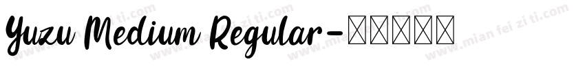 Yuzu Medium Regular字体转换